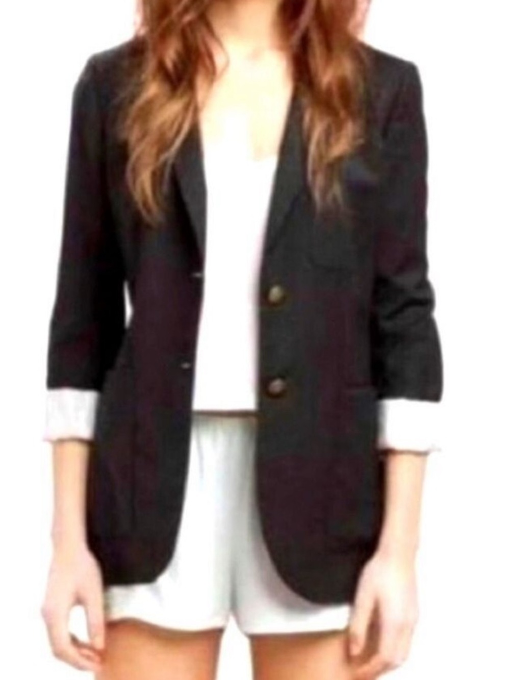 Aritzia Talula Black Blazer with Notched Lapels size 6